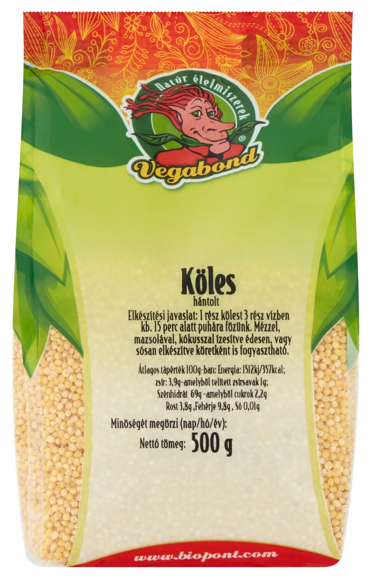 Vegabond Hántolt Köles 500 g