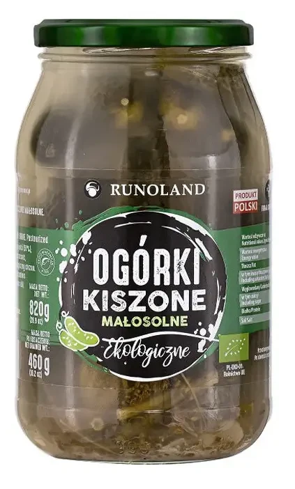 Runoland bio kovászos uborka 460/820g
