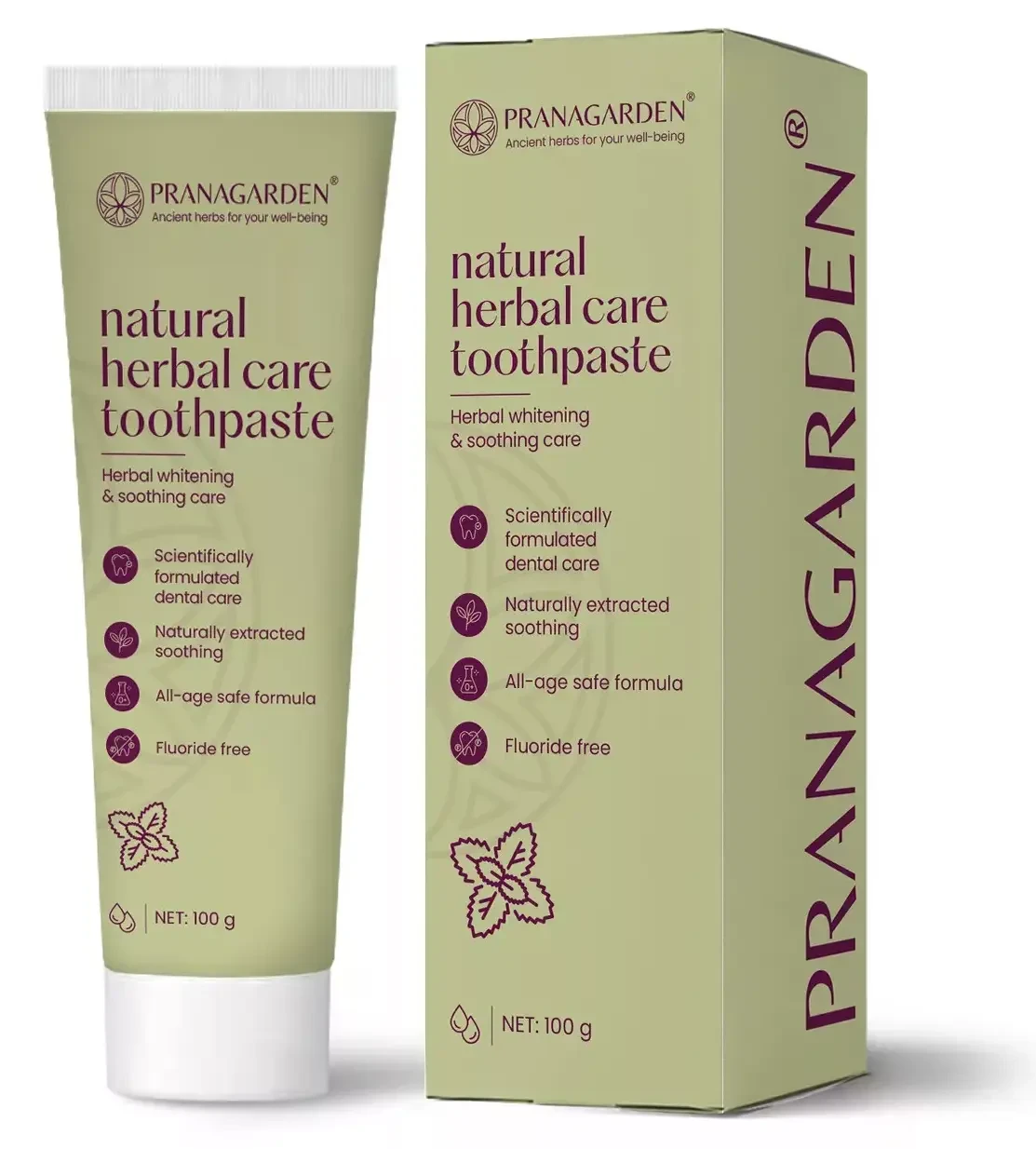 Pranagarden gyógynövényes fluoridmentes természetes fogkrém 100g