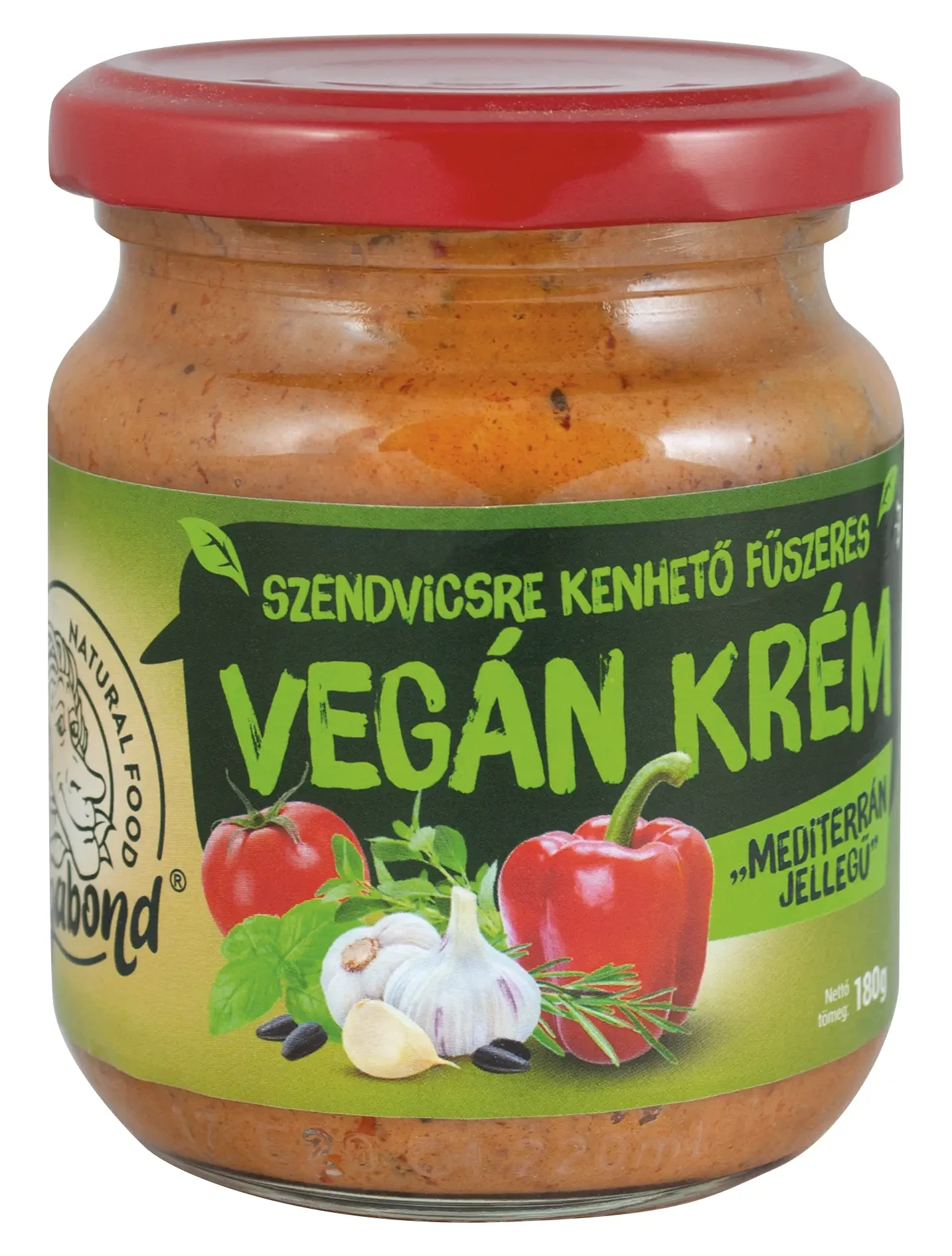 Vegabond Vegán krém „Mediterrán jellegű” 180g