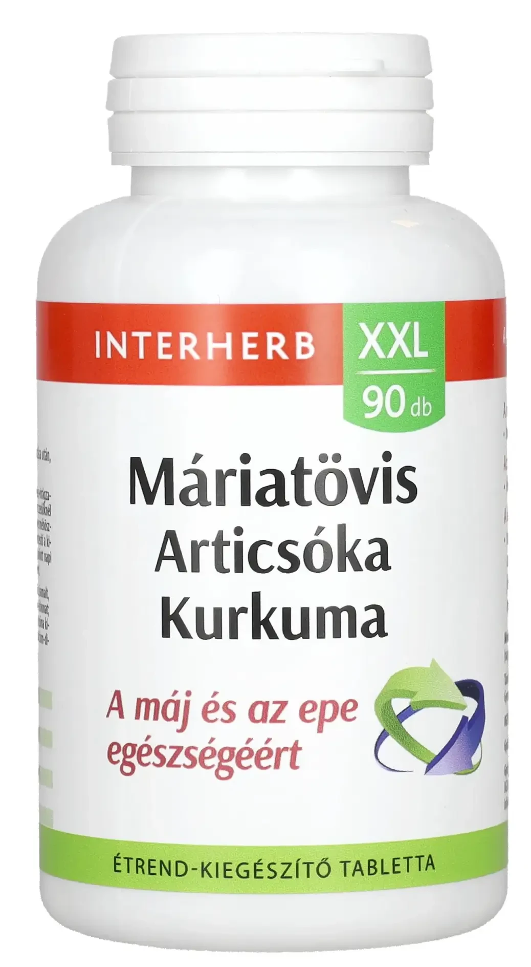 Interherb XXL MÁRIATÖVIS & ARTICSÓKA & KURKUMA tabletta 90db