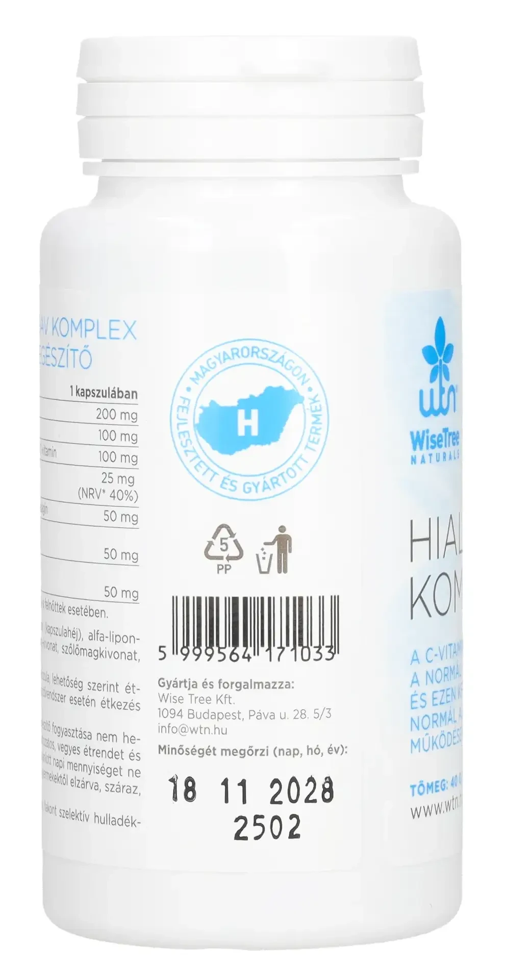 WTN Hialuronsav komplex 60db