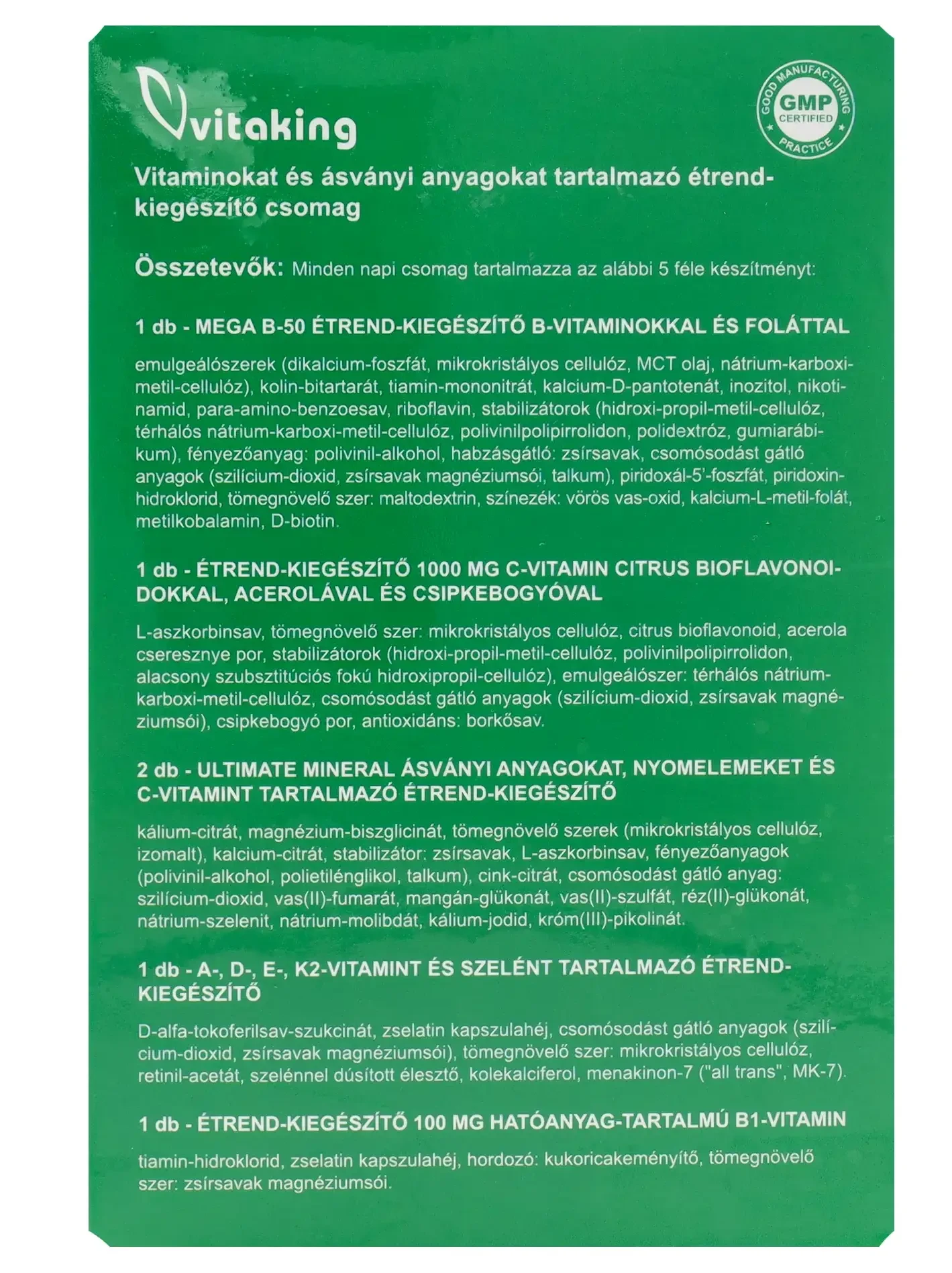 365 ALAP Multivitamin csomag 30 adag