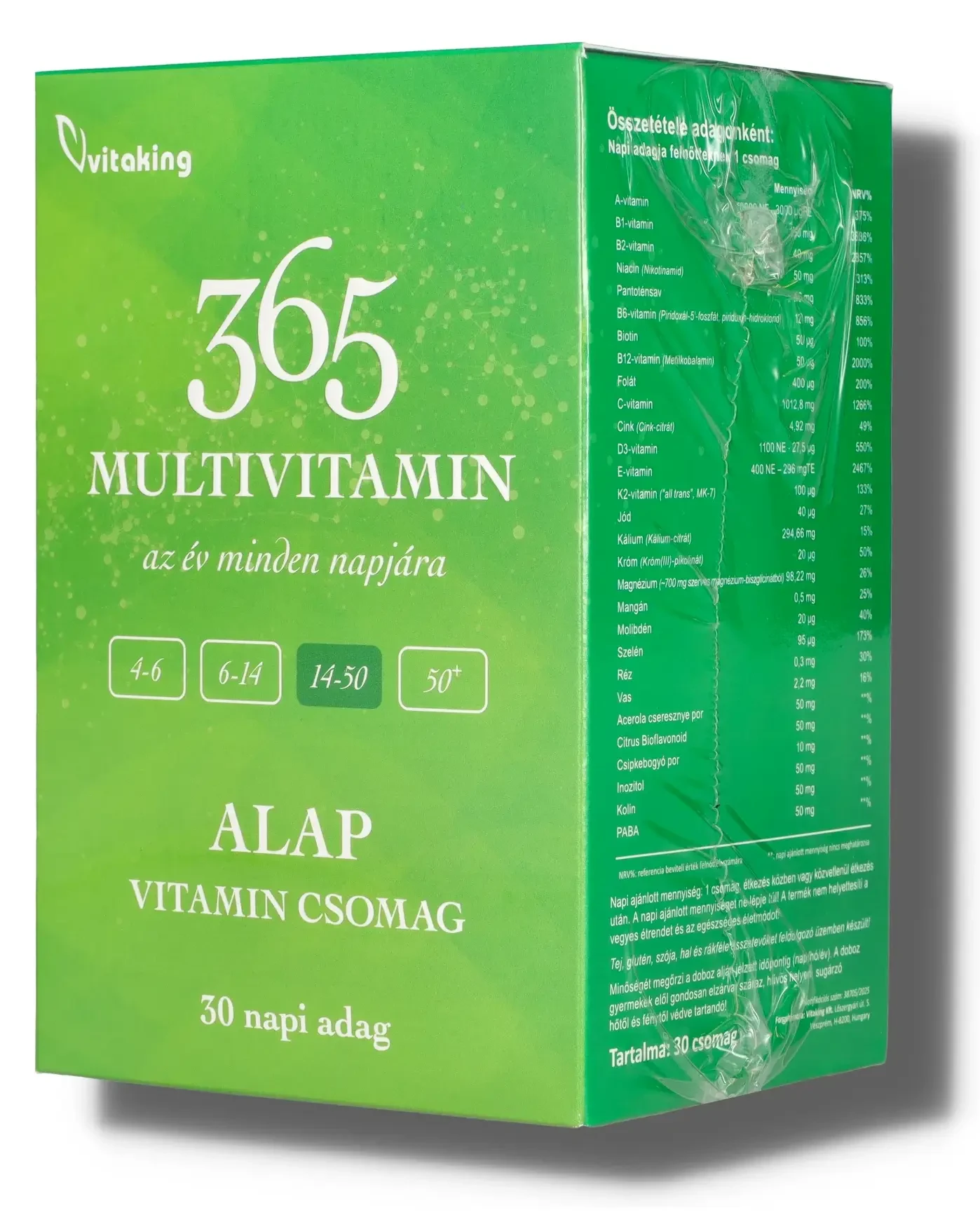 365 ALAP Multivitamin csomag 30 adag