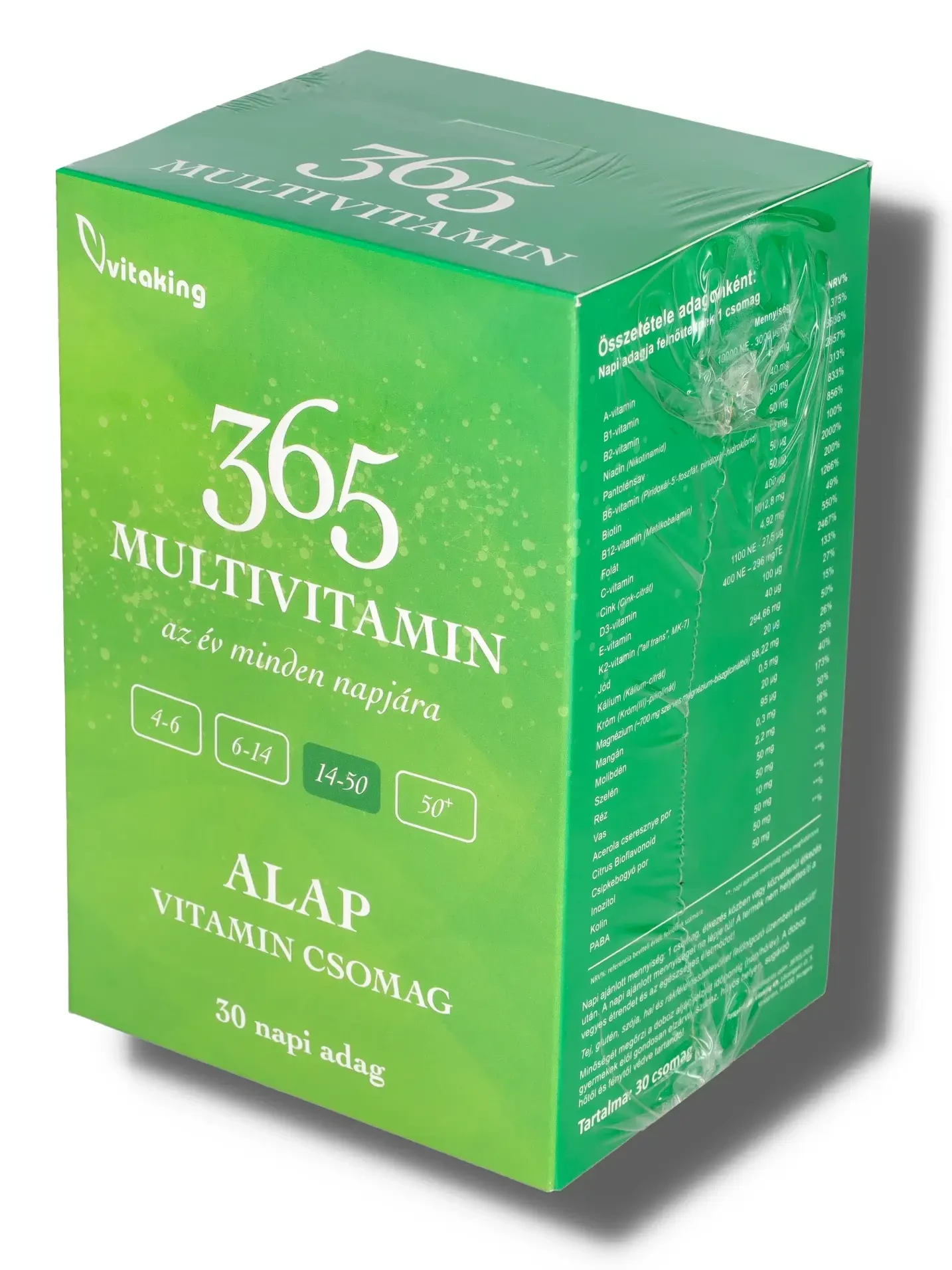 365 ALAP Multivitamin csomag 30 adag