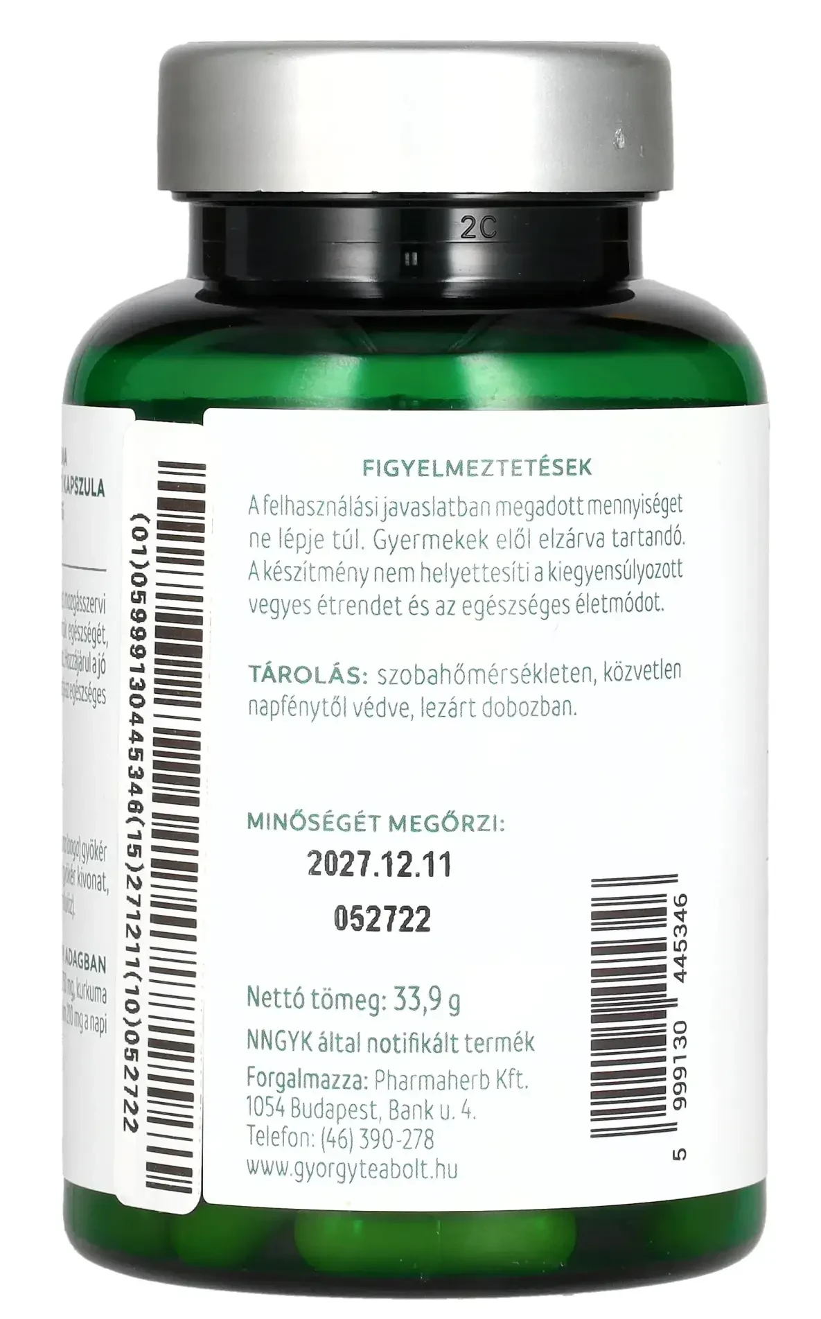 Györgytea Kurkuma kapszula 60db