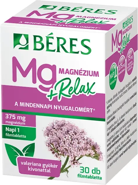Béres Magnézium + Relax filmtabletta 30db