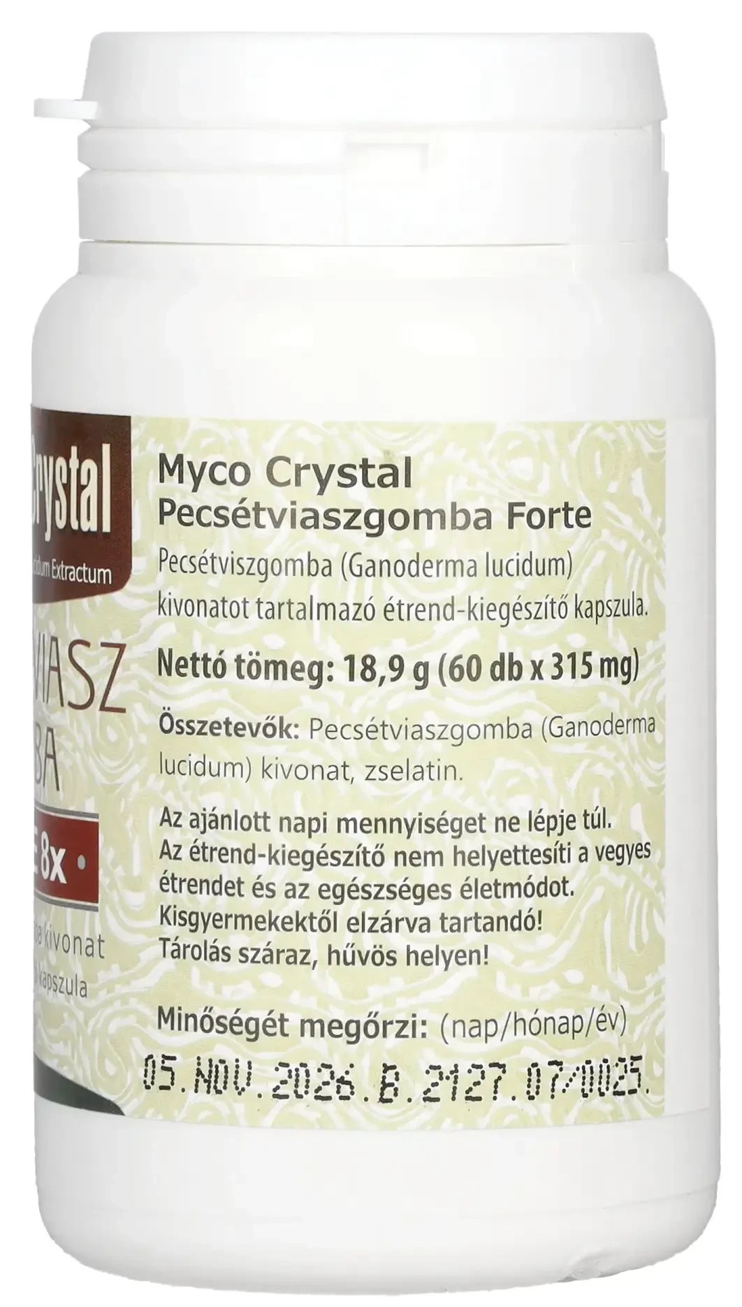 Myco Crystal Pecsétviaszgomba Forte 60 kapszula