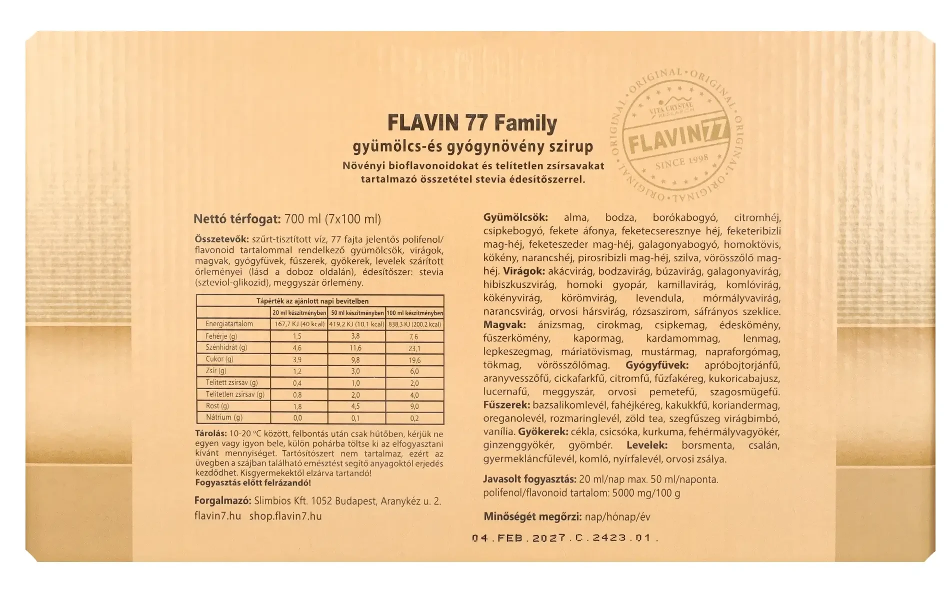 Flavin77 Family 7x100ml