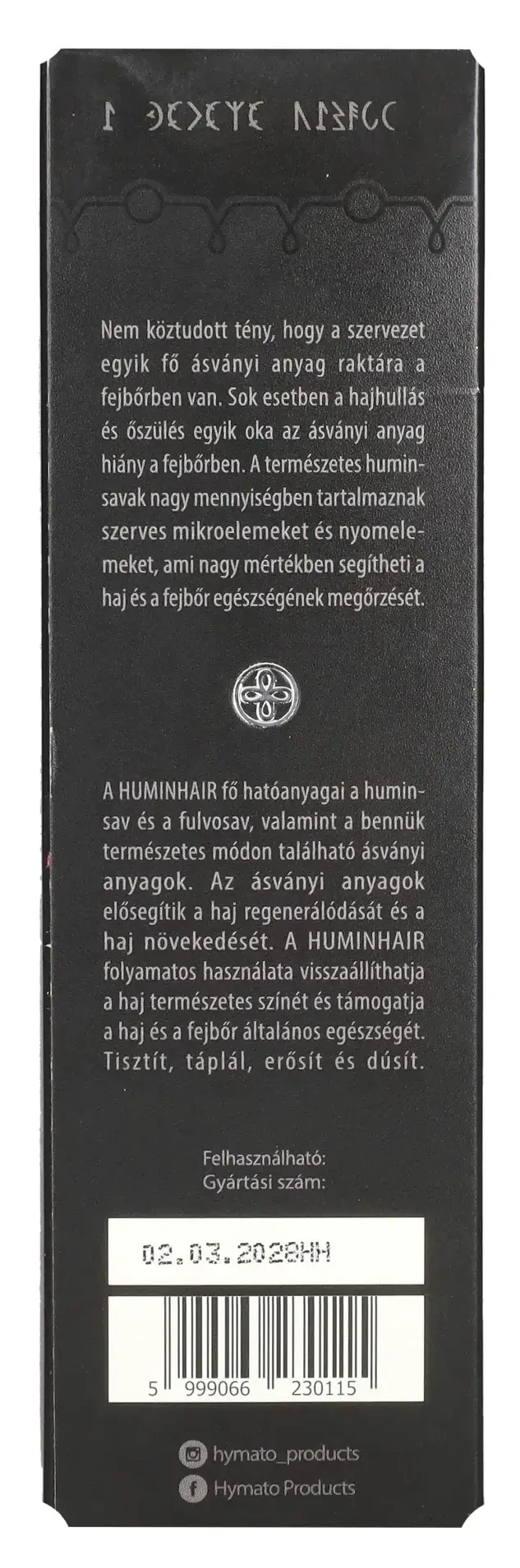 Huminhair Hajregeneráló és kondícionáló sampon 250ml