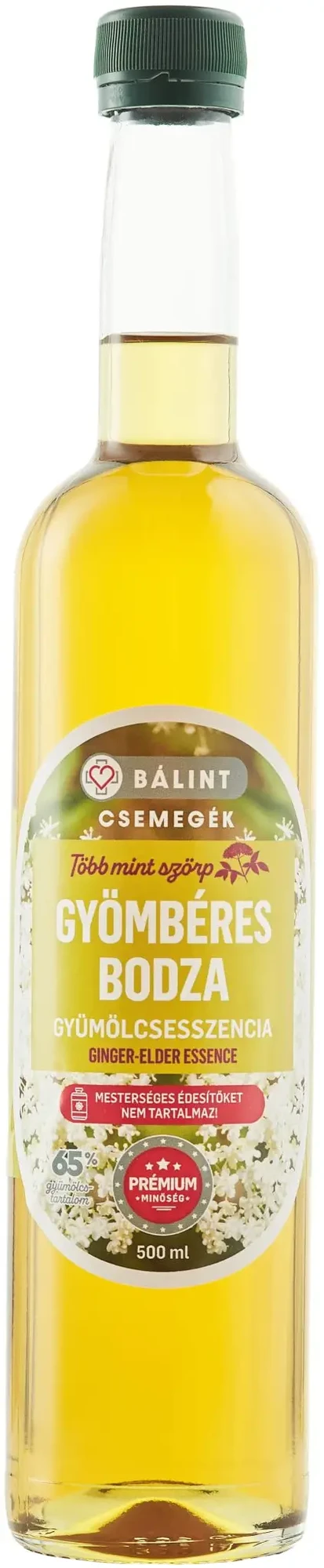 Bálint Csemegék Gyömbéres bodzaszörp