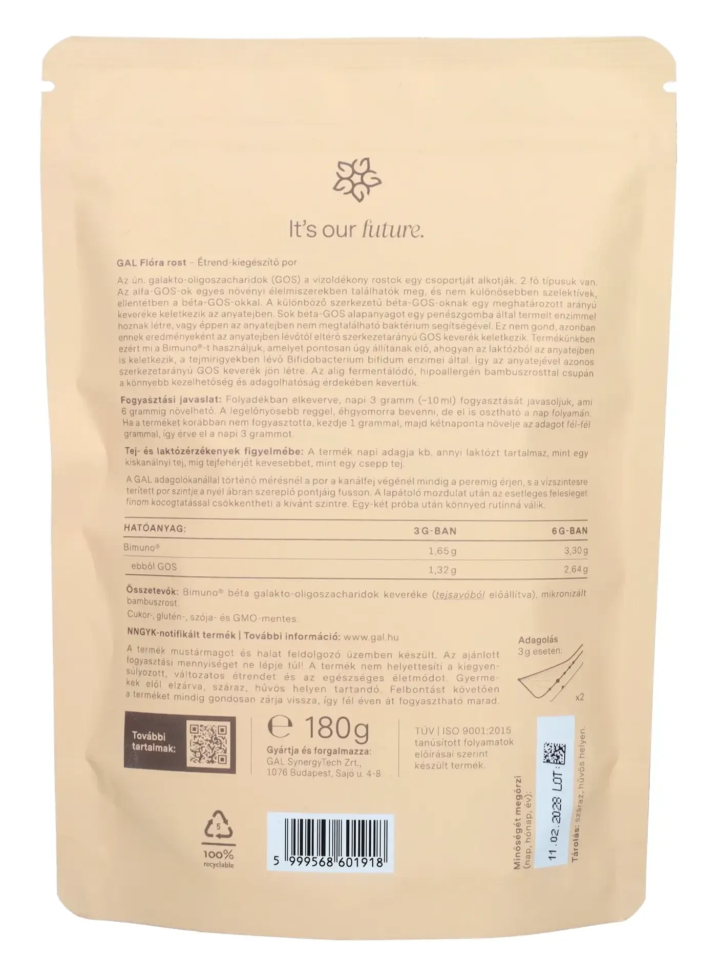 GAL Flóra rost (180g,60 adag)