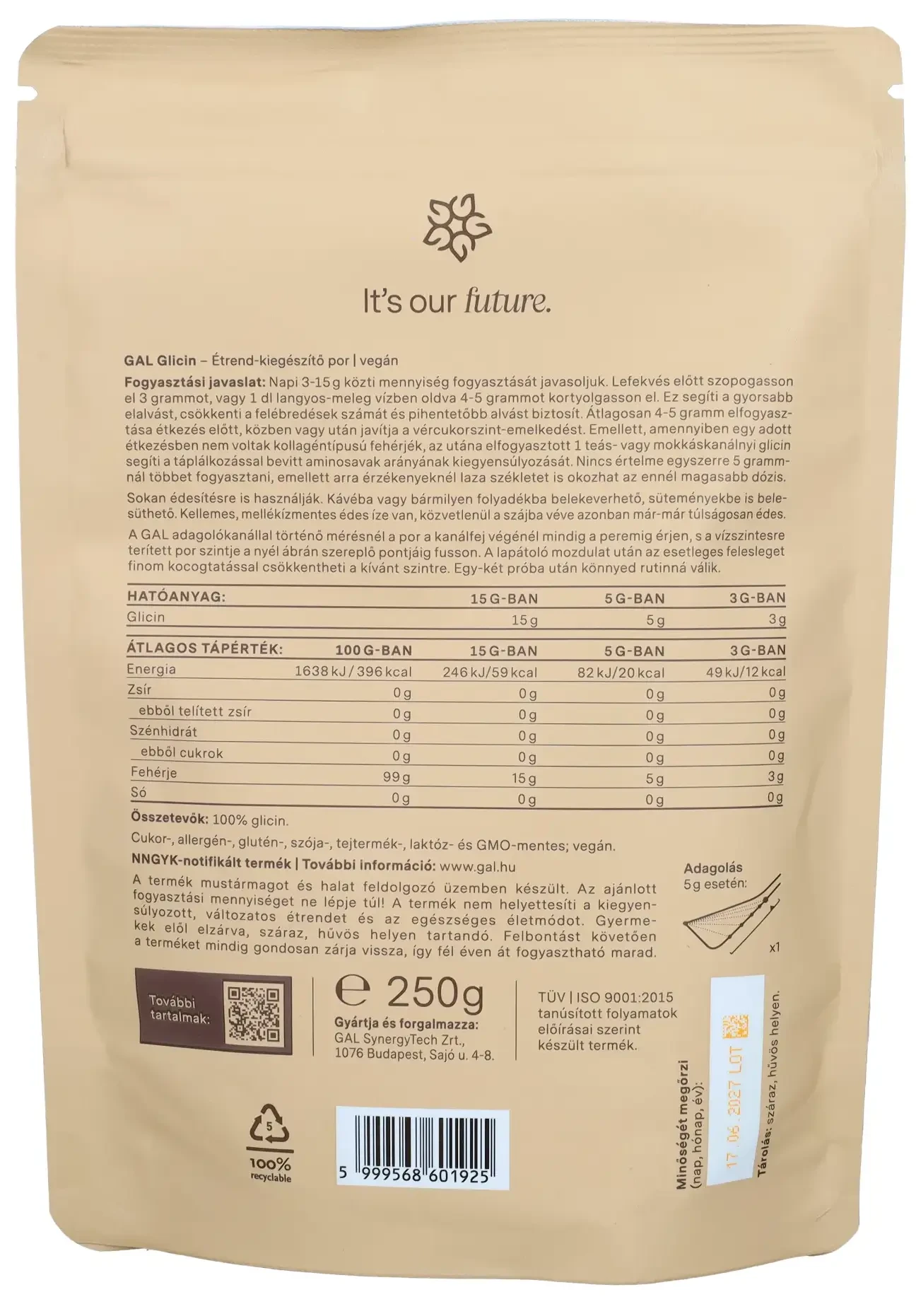 GAL Glicin 250g (ST.)