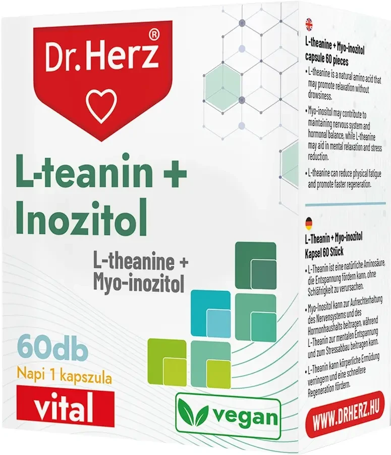 Dr. Herz L-teanin + Inozitol Kapszula 60 db