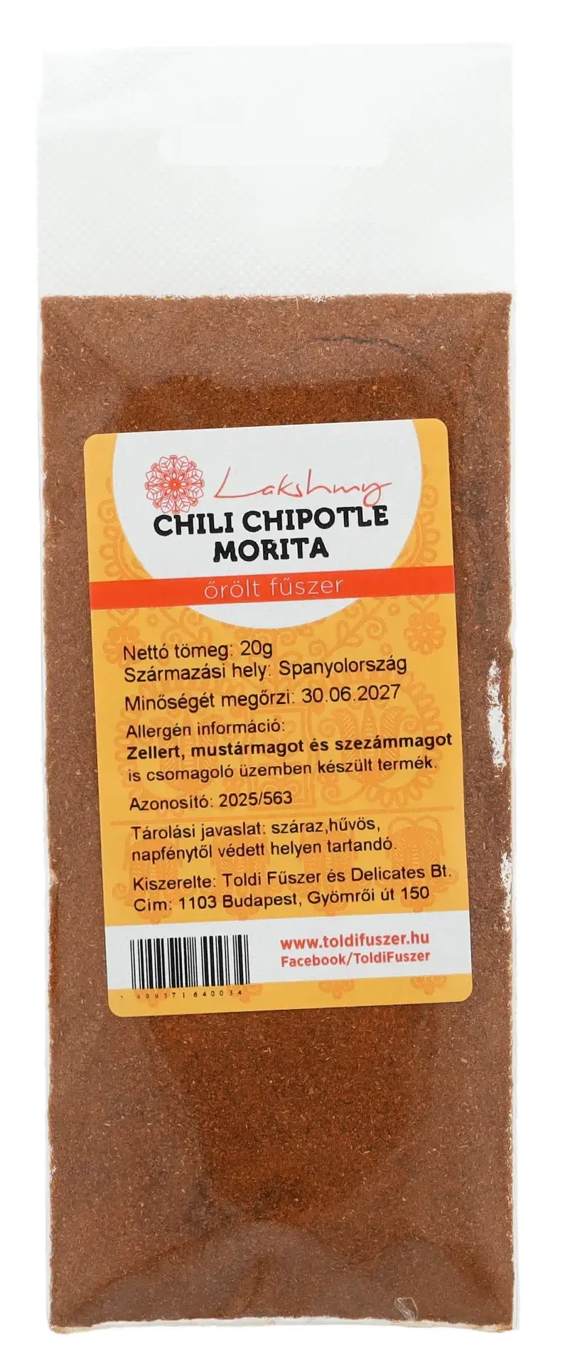 Lakshmy Chili Chipotle Morita őrölt 20g