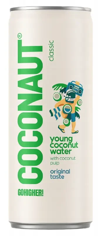 Coconaut Kókuszvíz Gyümölcshússal 320ml, CAN