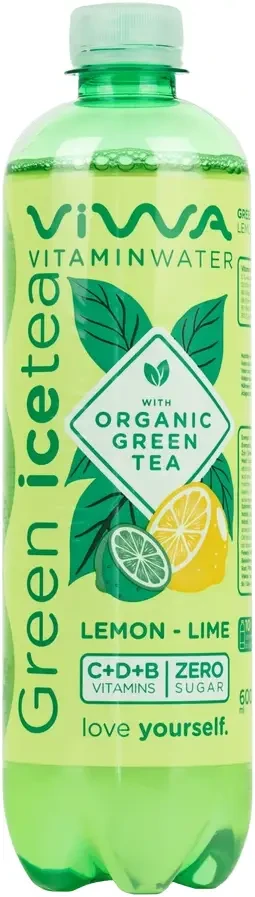Viwa vitamintea Zöld tea 600ml + 50Ft betétdíj