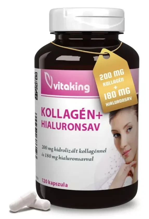 Vitaking Kollagén+Hialuronsav 120db
