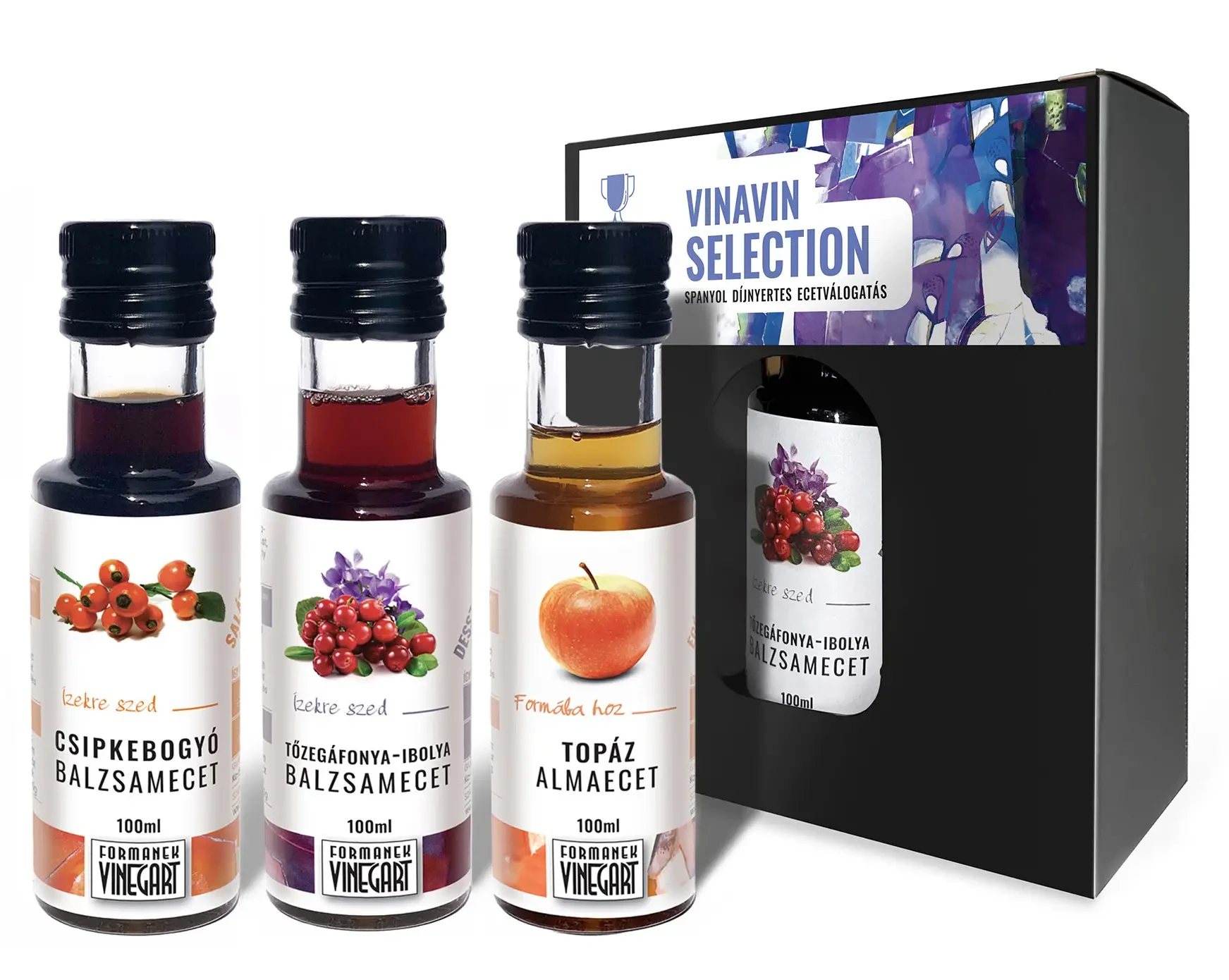 Formanek Vineg'Art - VinaVin Selection - Spanyol Díjnyertes Ecetválogatás 3x100ml