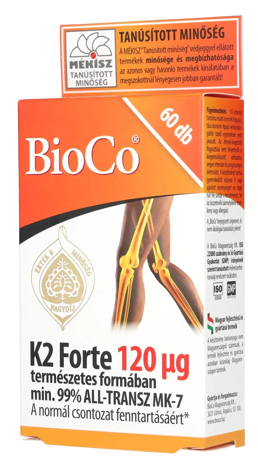 BioCo K2 forte tabletta 60db 120mcg