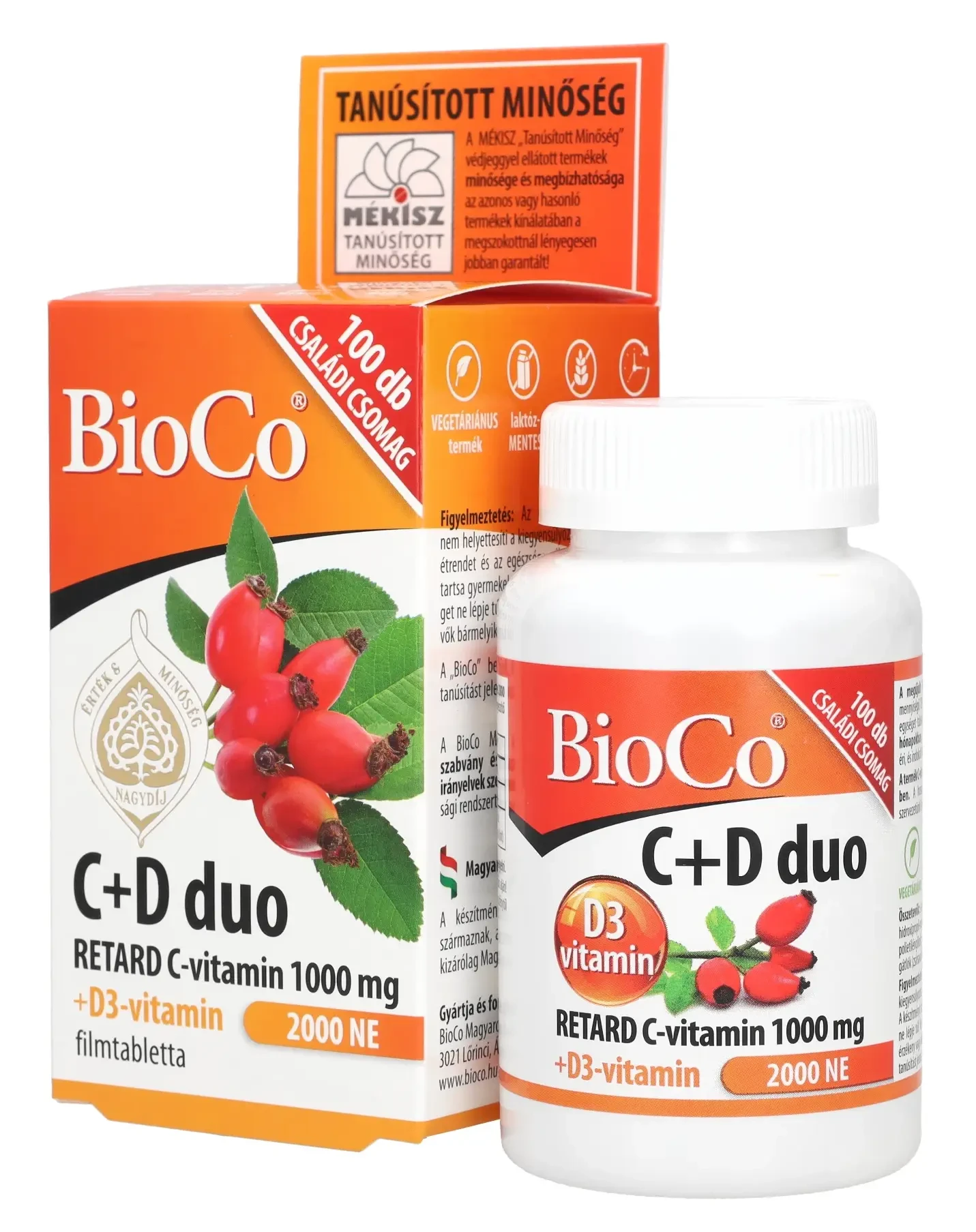 BioCo C + D duo Retard C-vitamin 1000mg D3-vitamin 2000 NE
