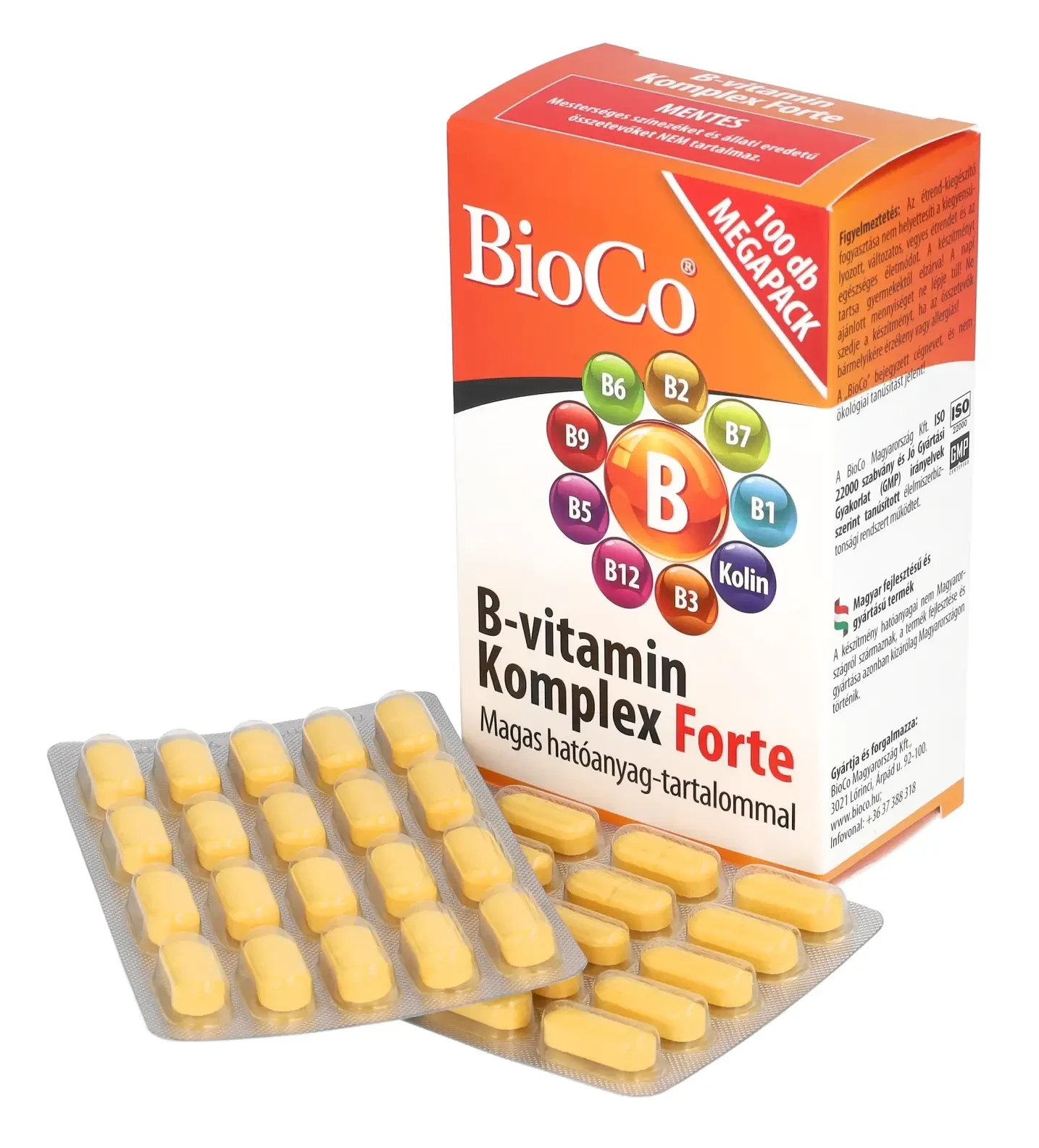 BioCo B-vitamin komplex Forte 100db