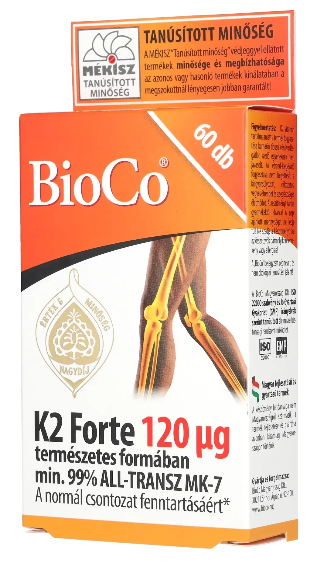 BioCo K2 Forte 120mcg 60 db tabletta