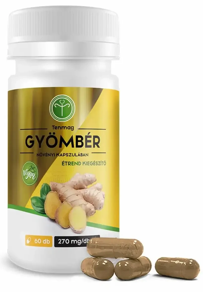 Tenmag Gyömbér növényi kapszulában 270mg 60db