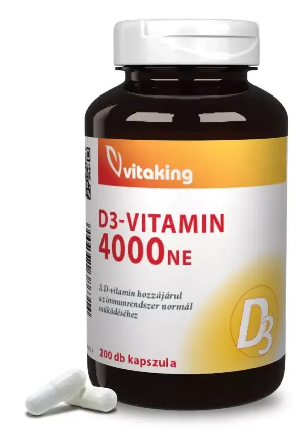 Vitaking D3-vitamin 4000NE kapszula 200db