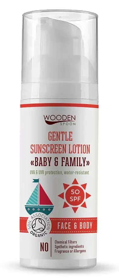 Wooden Spoon Bio naptej és testápoló SPF 50 50ml