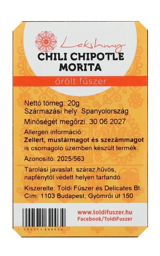 Chili Chipotle Morita őrölt 20g