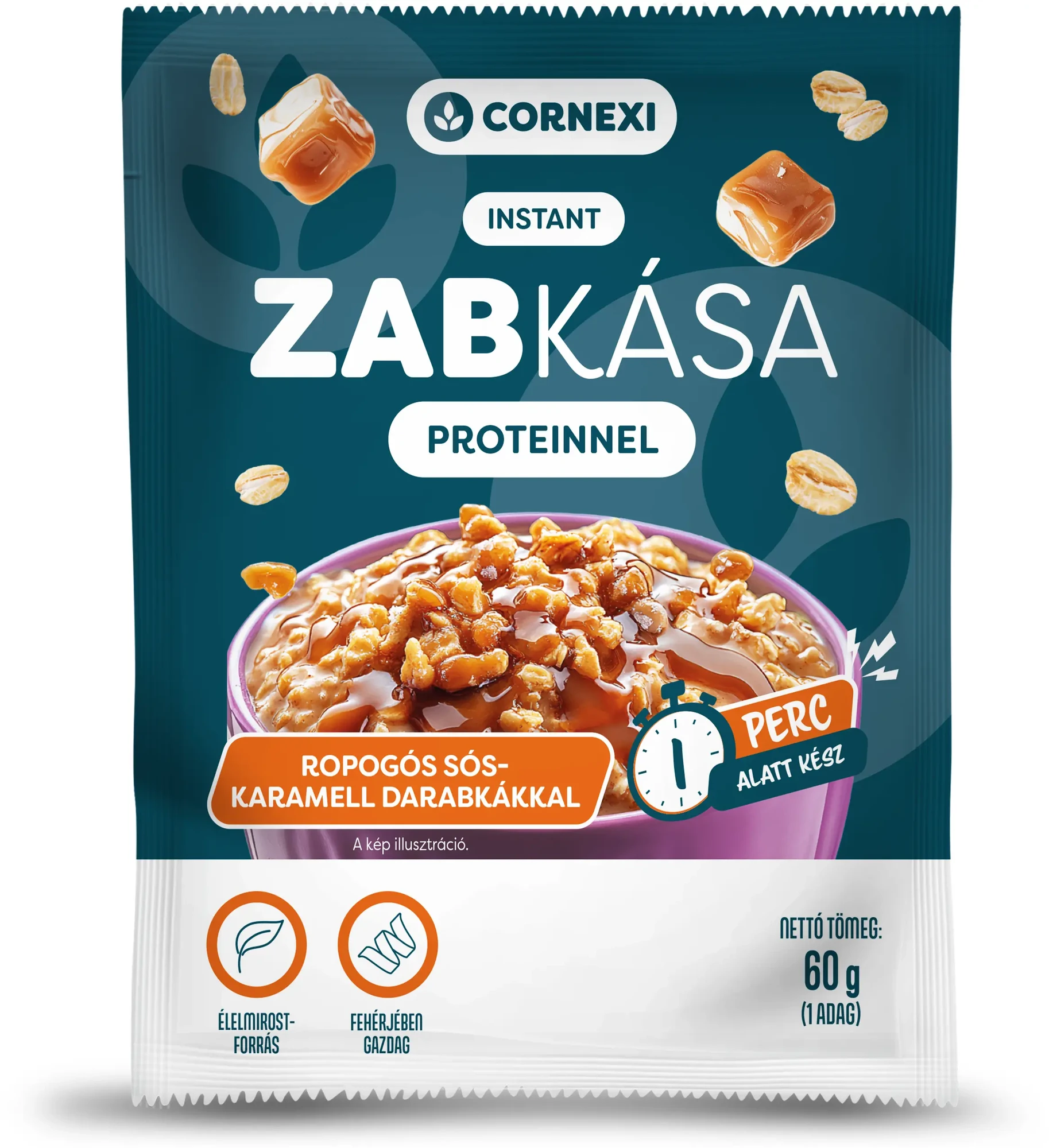 Cornexi Sós karamellás protein zabkása 60g
