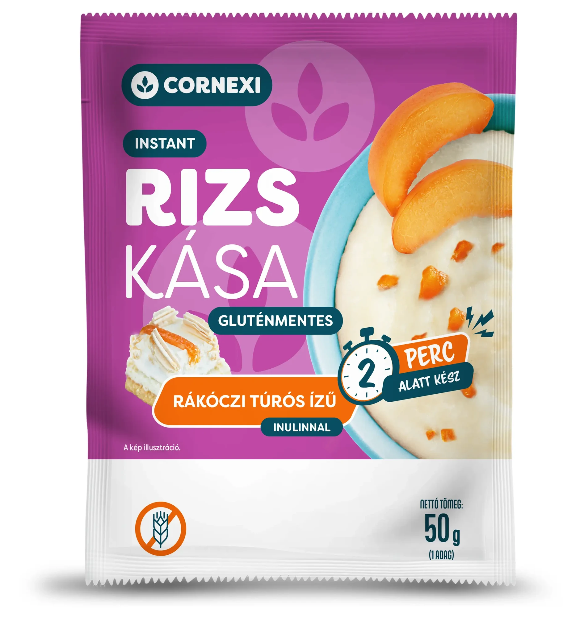 Cornexi Rákóczi Túrós Rizskása Gluténmentes 50 g