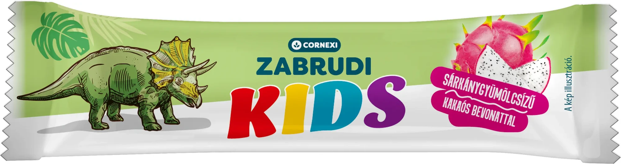 Cornexi KIDS zabrudi - Sárkánygyümölcsízű töltött zabrúd, kakaós bev. 30g