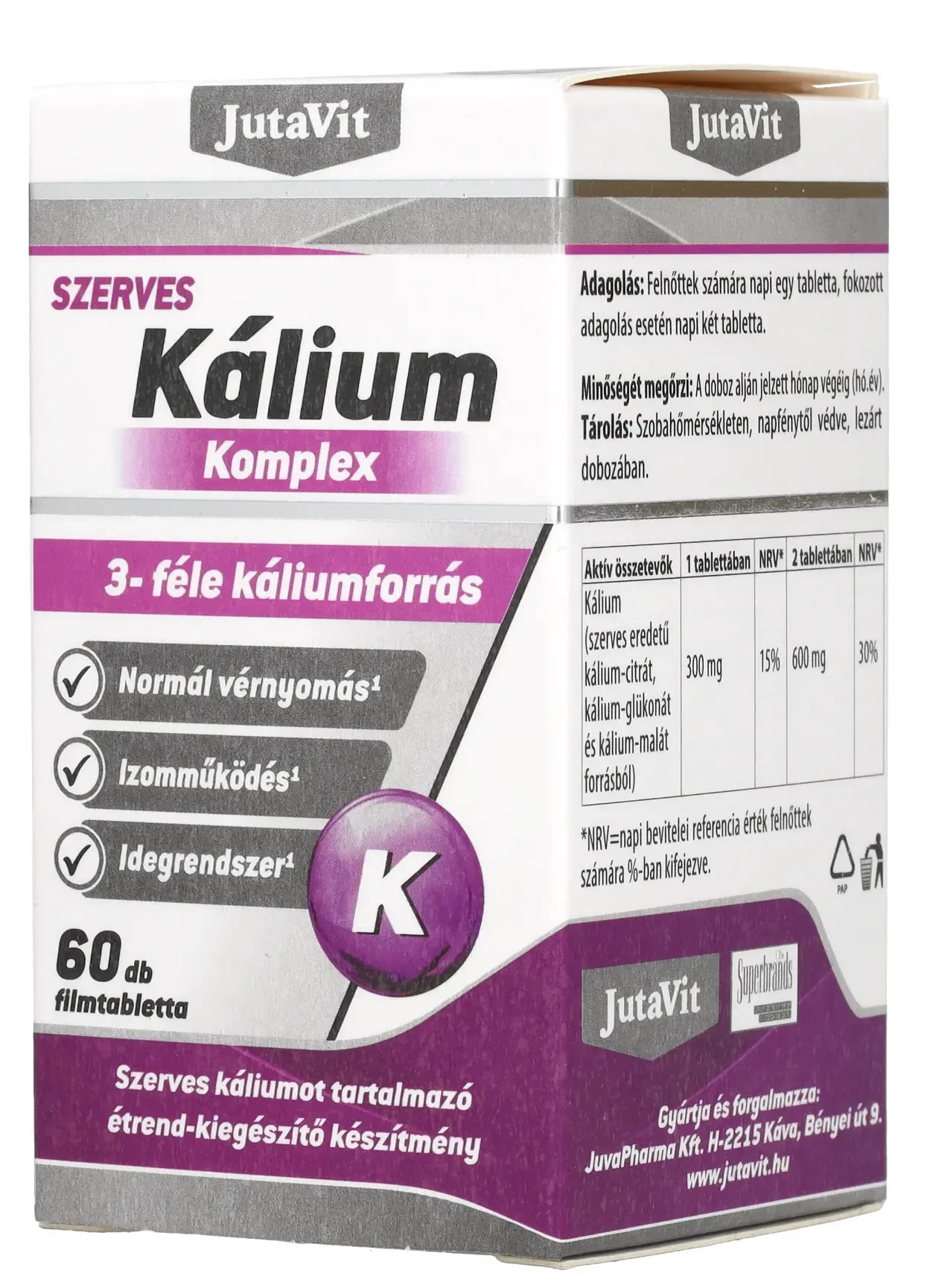 Jutavit Kálium Komplex  60 db Filmtabletta