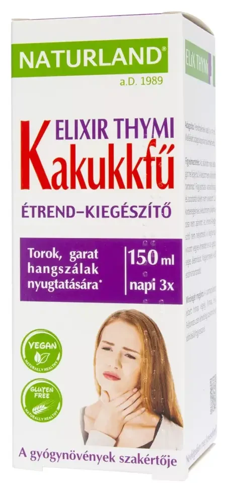 Naturland Kakukkfű – Elixir Thymi folyékony étrend-kiegészítő 150 ml