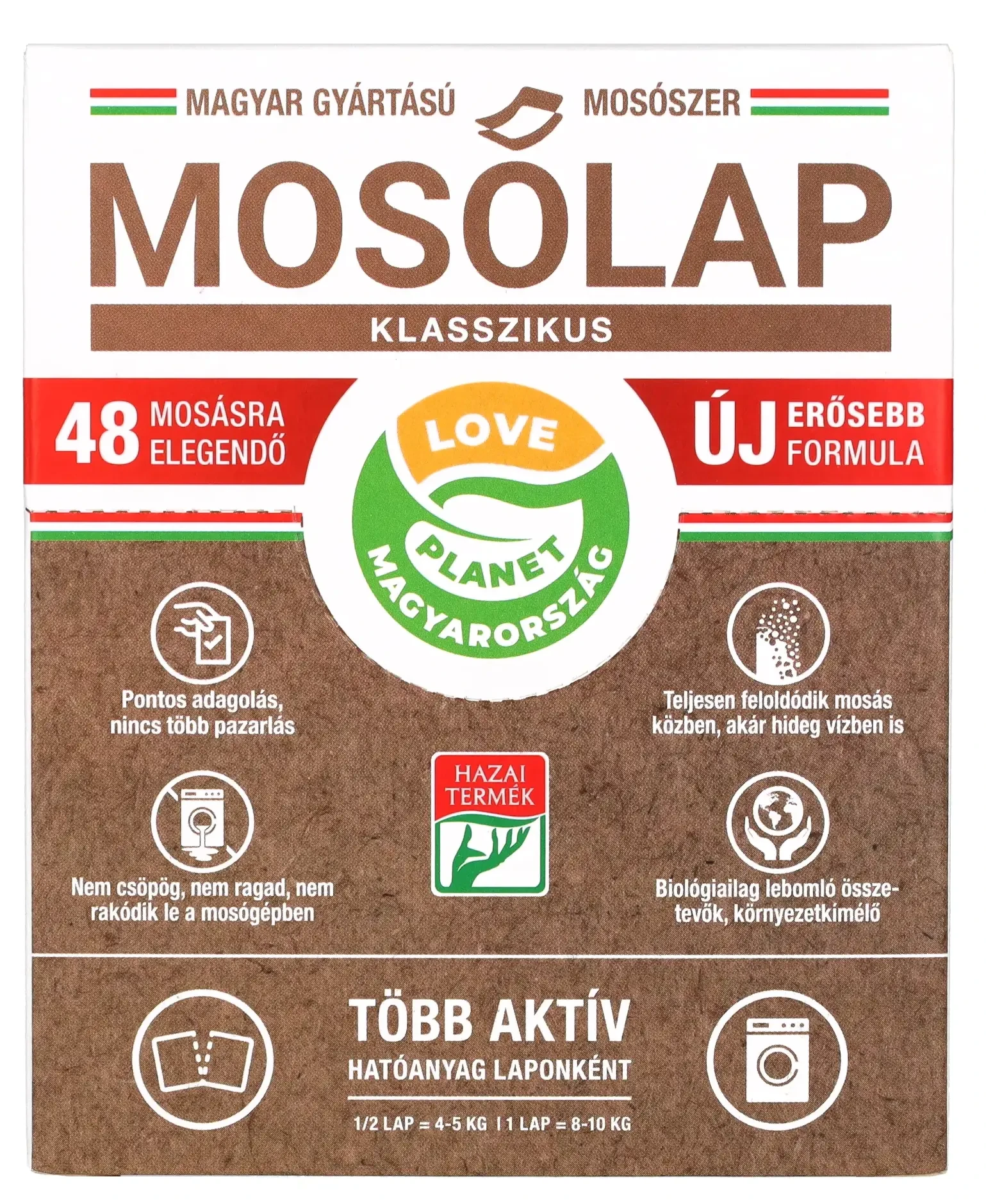 MOSÓLAP KLASSZIKUS, ILLATOS 48 MOSÁSRA