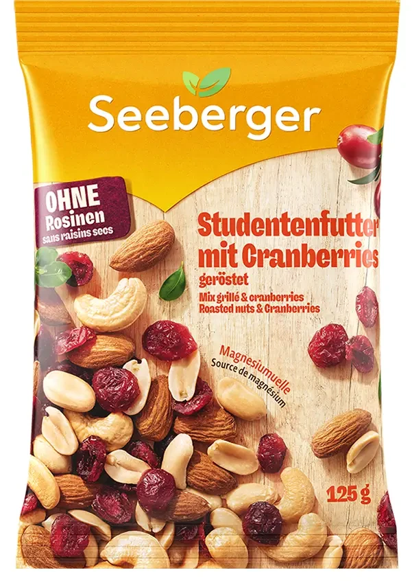 Seeberger Diákcsemege aszalt áfonyával 125 g