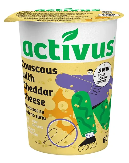 ACTIVUS Kuszkusz kása cheddar sajttal 60 g