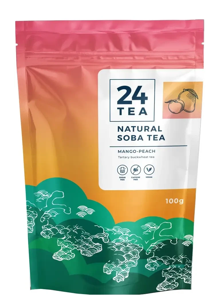 24 Tea Natural Soba Tea - Mangó-Barack Ízű Hajdina Tea 100g