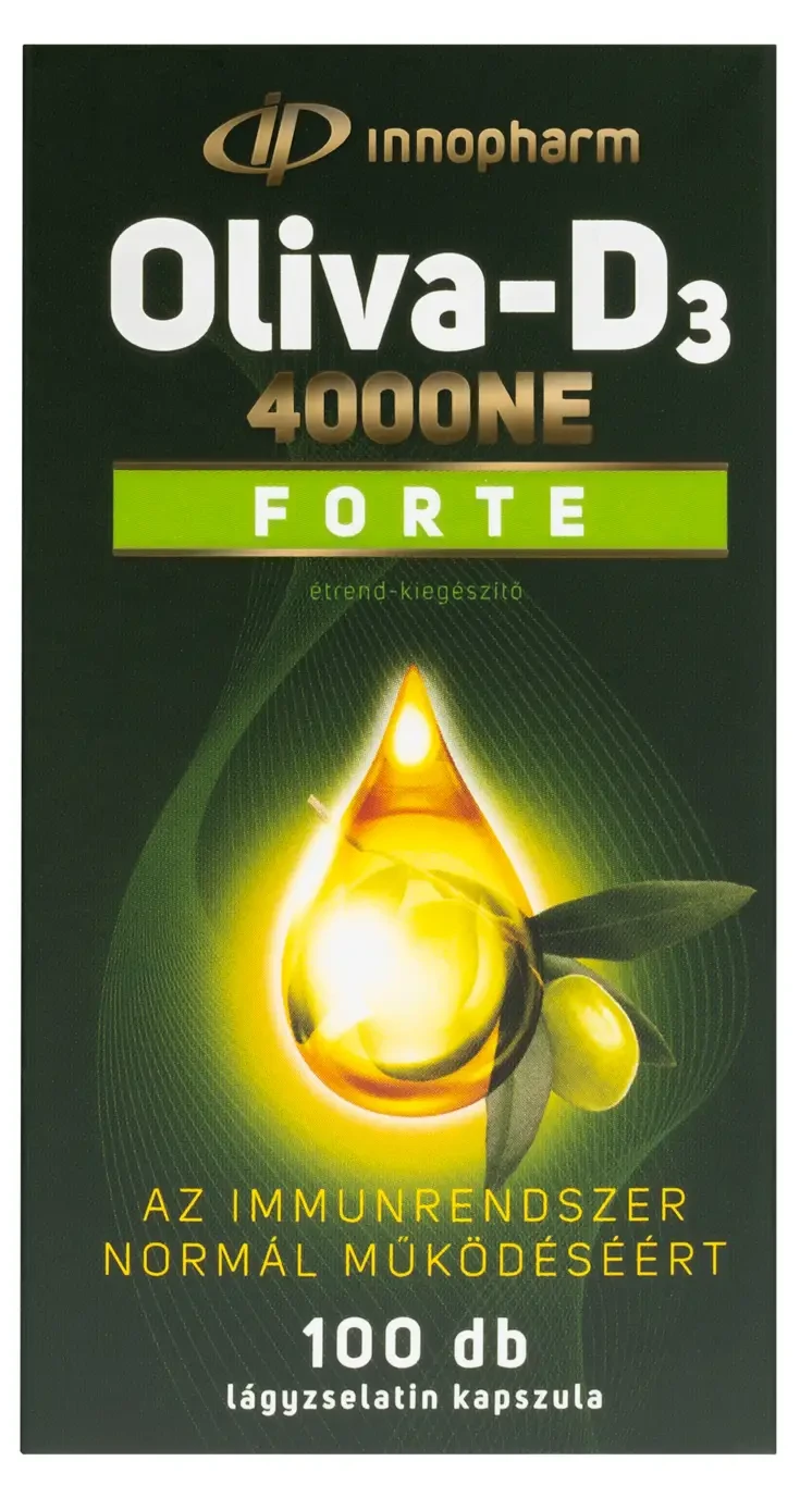 InnoPharm Oliva D3 4000 NE lágyzselatin kapszula 100db