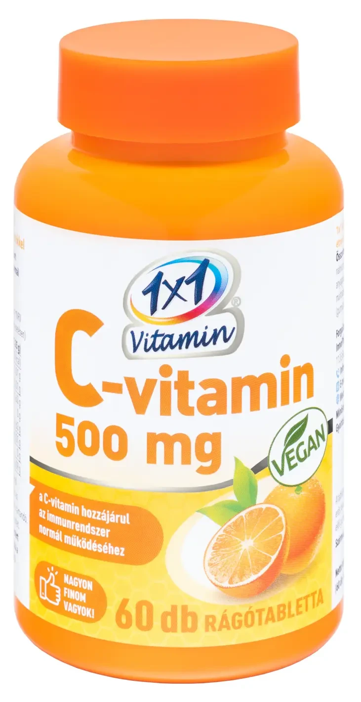 1x1 Vitamin C-vitamin 500mg rágótabletta 60db