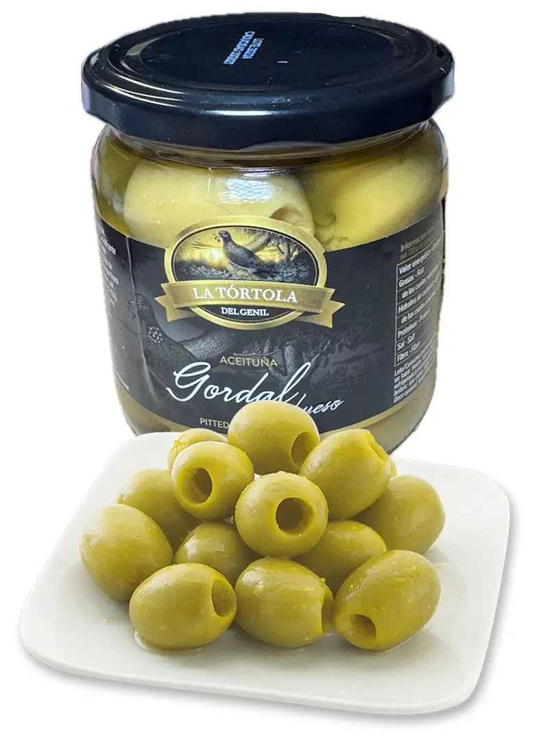 GORDAL OLIVES “QUEEN”, olívabogyó, nagyszemű , magozott 370g