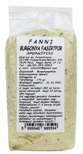 Íz Tár burgonya alapú fasírtpor spenótos ízesítéssel 170g (2026.10.31)