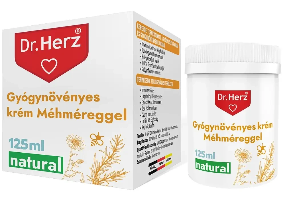 DR. Herz  Gyógynövényes Krém Méhméreggel 125 ml