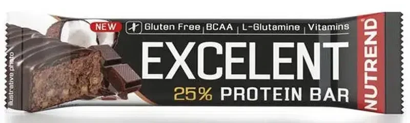 Nutrend Excelent protein szelet 25% Csokoládé  - Kókusz 85 g
