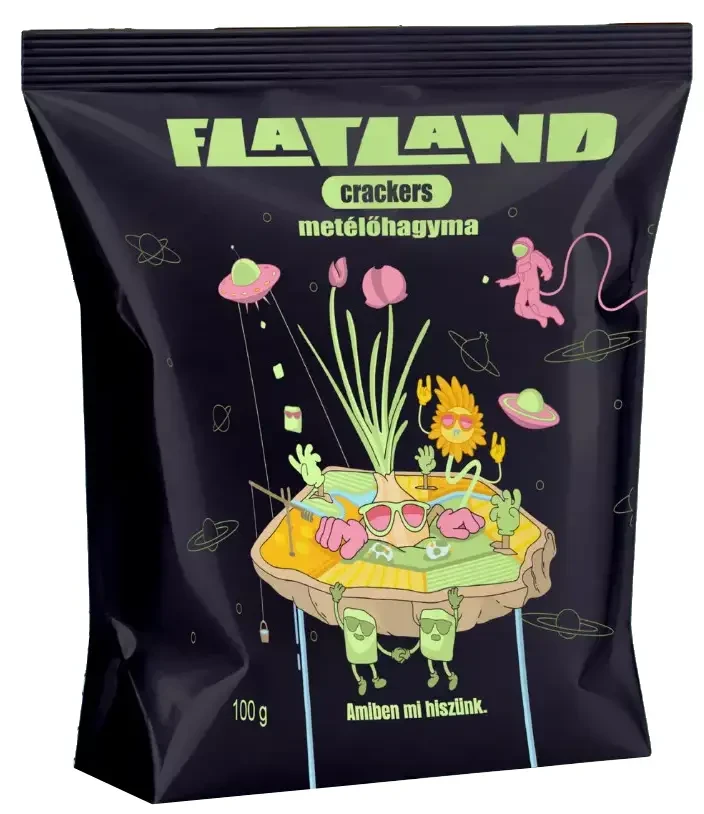 Grapiola Flatland Crakers Metélőhagymás 100 g