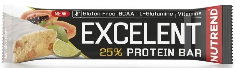 Nutrend Excelent Protein szelet 25% Lime - Papaya 85 g