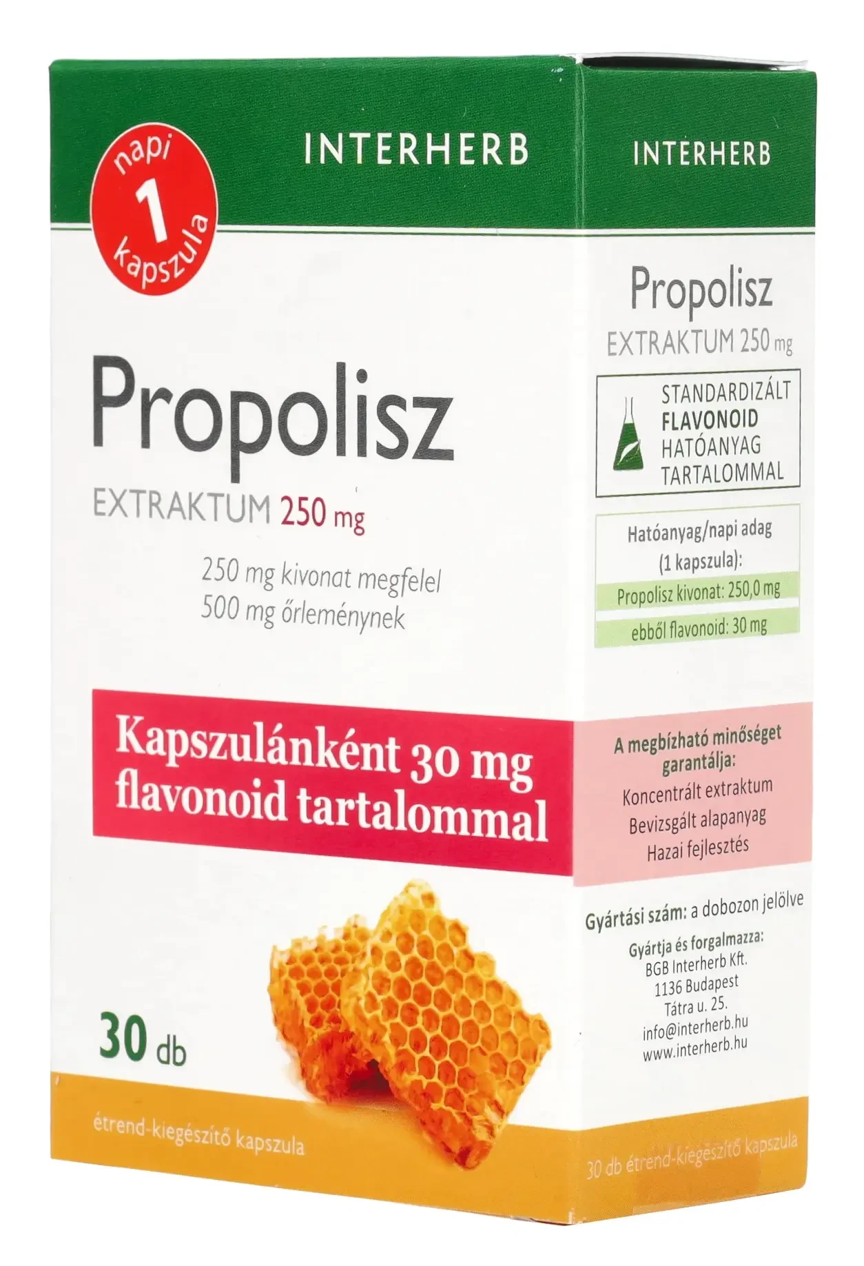 Interherb NAPI1 Propolisz Extraktum 250 mg 30db