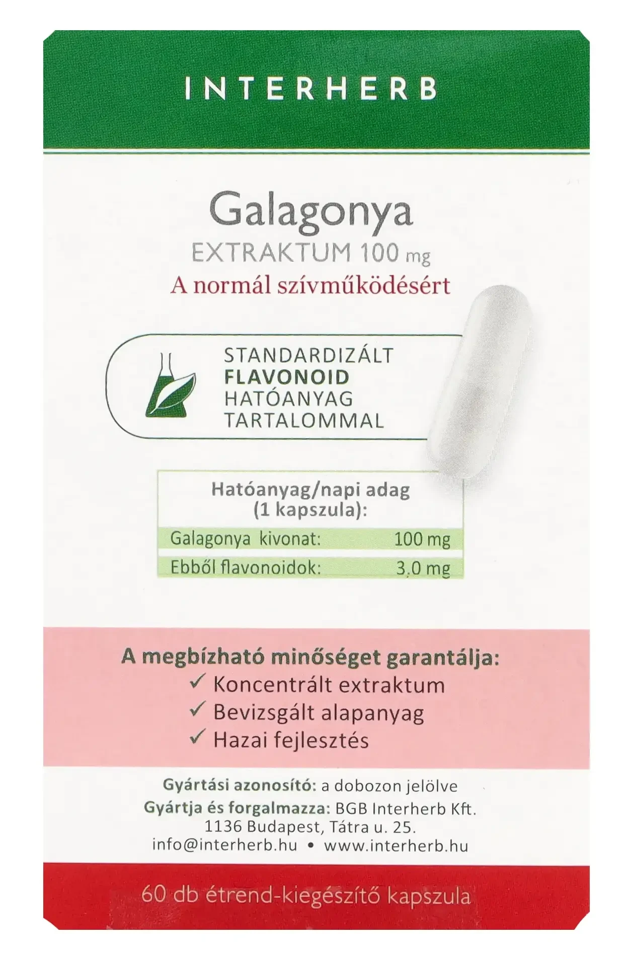 Interherb Napi1 Galagonya Extraktum 60db
